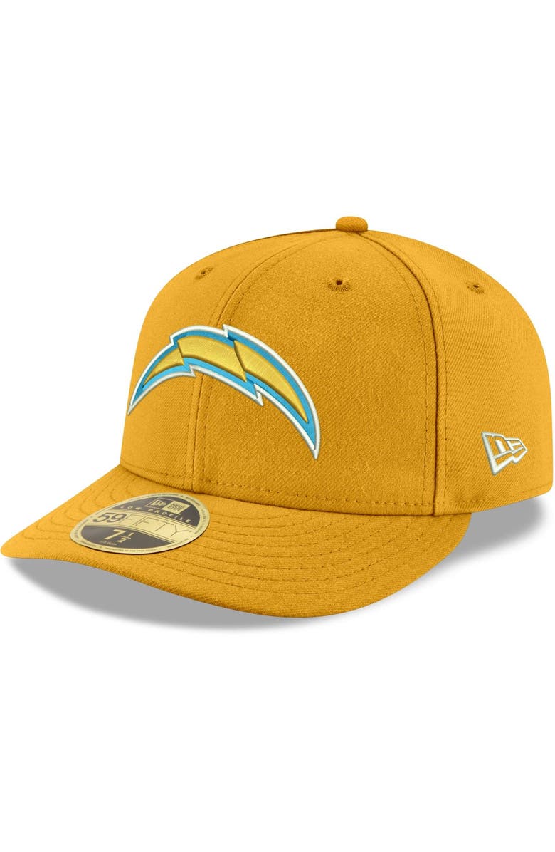 New Era Men's New Era Gold Los Angeles Chargers Omaha Low Profile 59FIFTY Fitted Team Hat, Alternate, color, 
