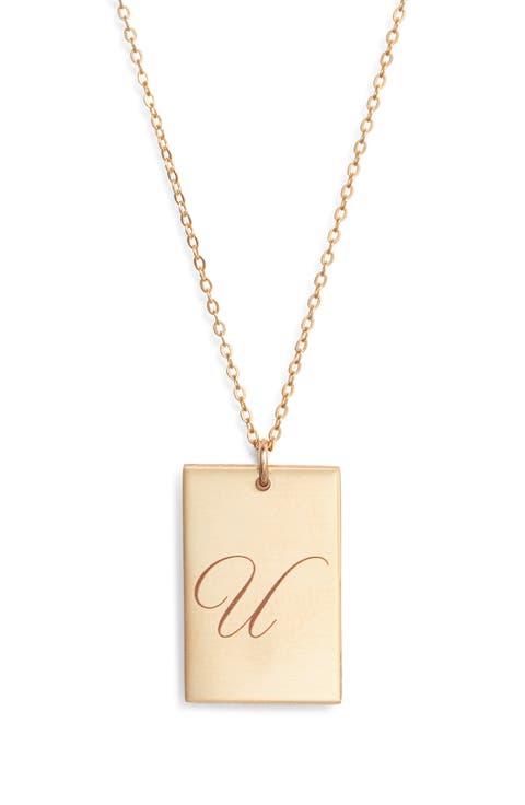 Stella Initial Pendant Necklace