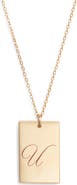 Set & Stones Stella Initial Pendant Necklace
