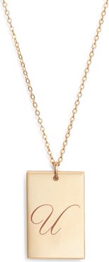 Set & Stones Stella Initial Pendant Necklace