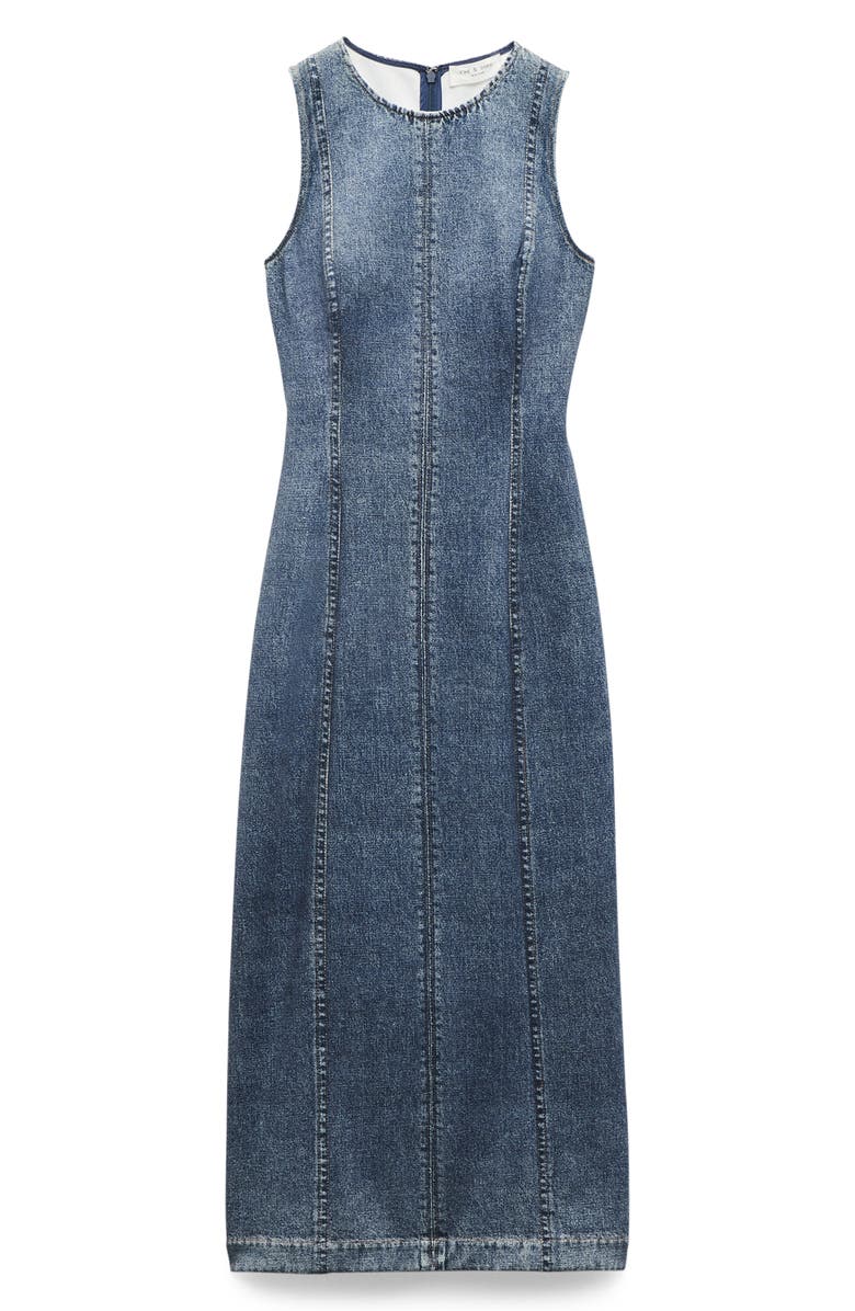 rag & bone Miramar Olivia Sleeveless Ponte Midi Dress, Alternate, color, 