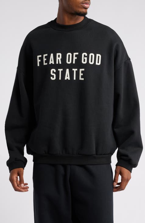 Fear of God Essentials Crewneck purchases Sweatshirt Black Medium