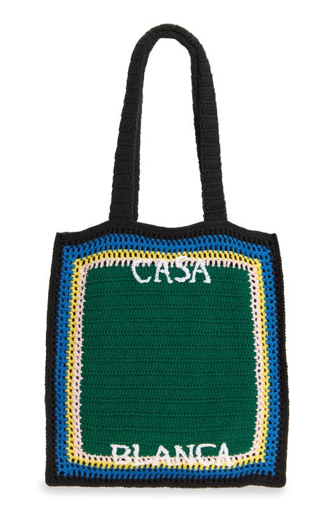 Crochet Tennis Bag Tote
