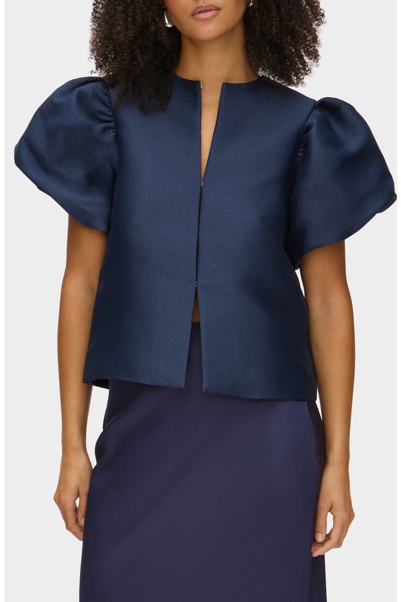 Jorja Puff Sleeve Top, Main, color, MIDNIGHT BLUE