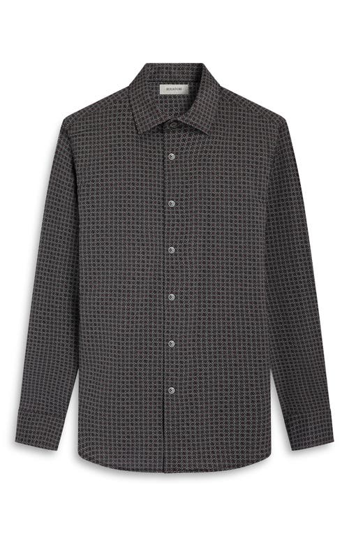 Bugatchi Ooohcotton® Jules Floral Twill Button-down Shirt In Blue