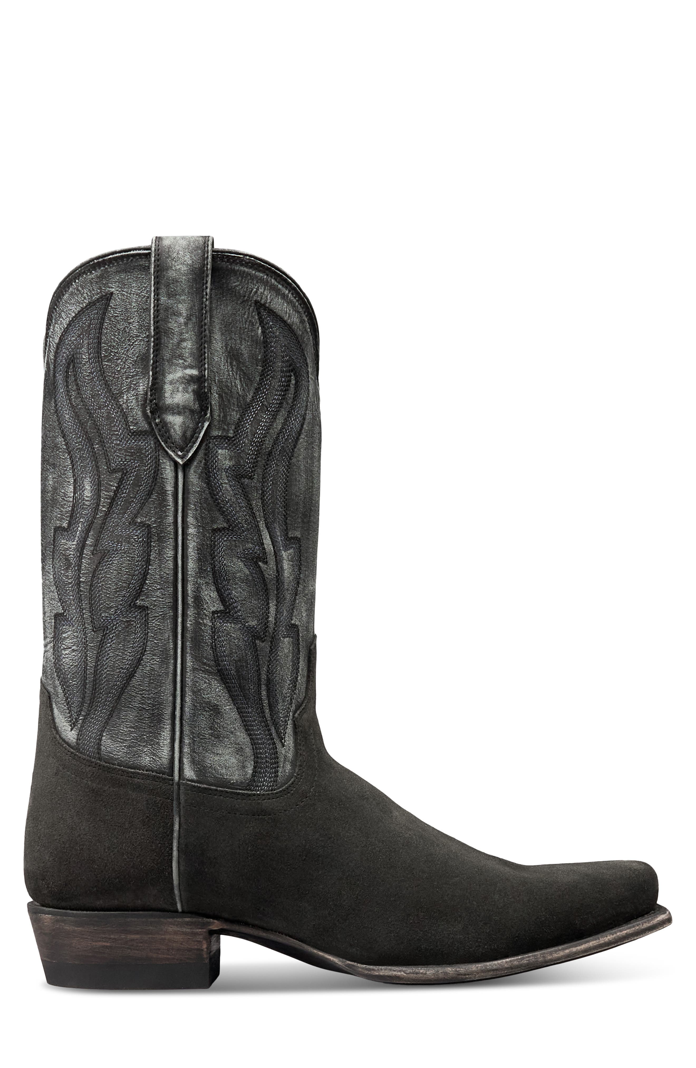 The Warren Leather Western Boot, Alternate, color, GUNSMOKE
