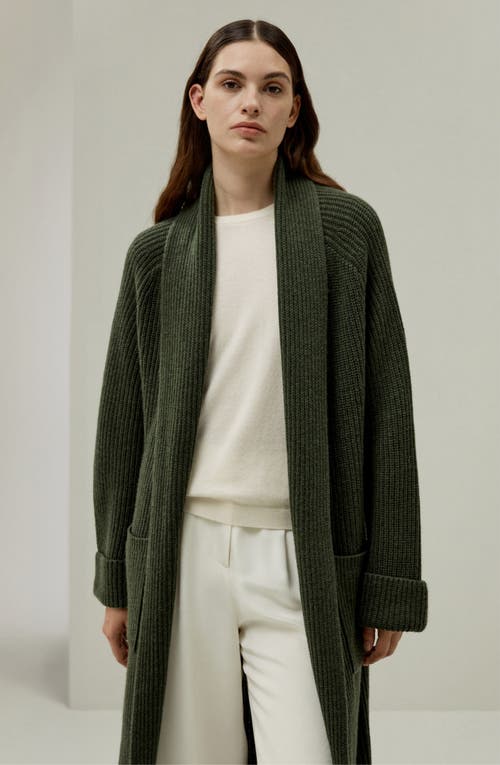 Lilysilk X Lydia Millen 'evergreen' Cardigan In Green