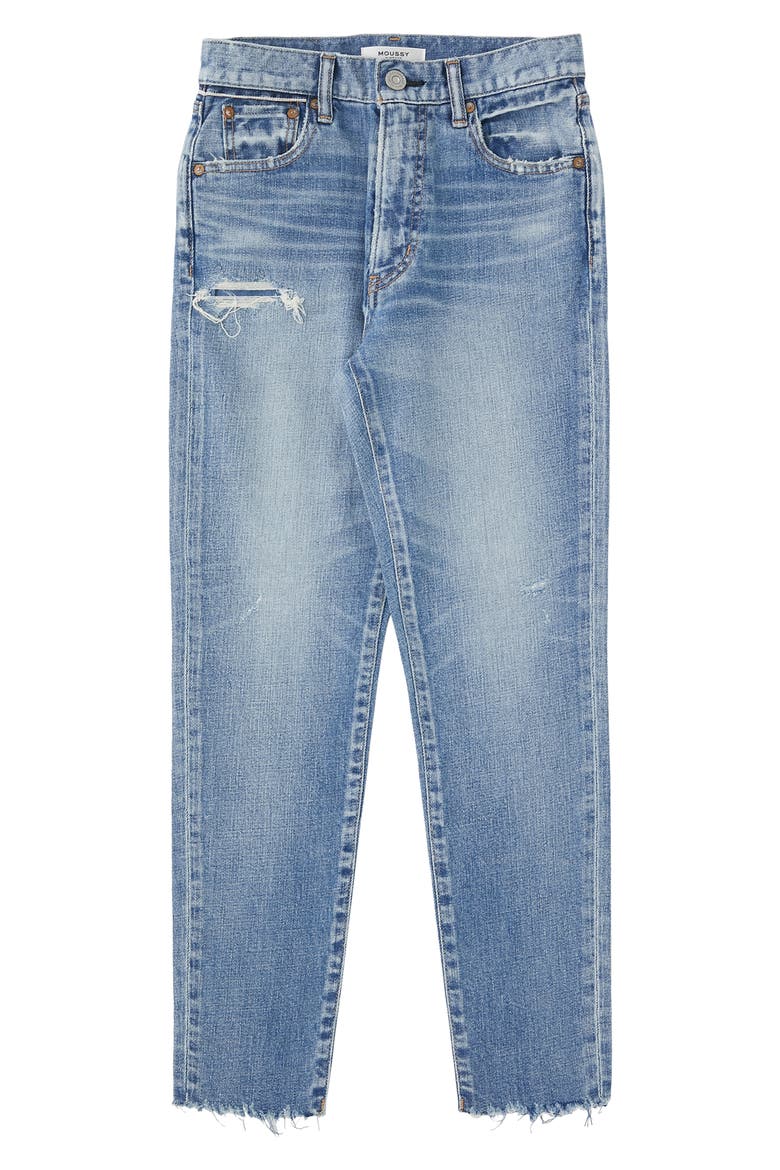 Hammond Raw Hem Crop Skinny Jeans, Main, color, LIGHT BLUE