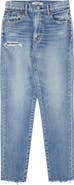 MOUSSY Hammond Raw Hem Crop Skinny Jeans