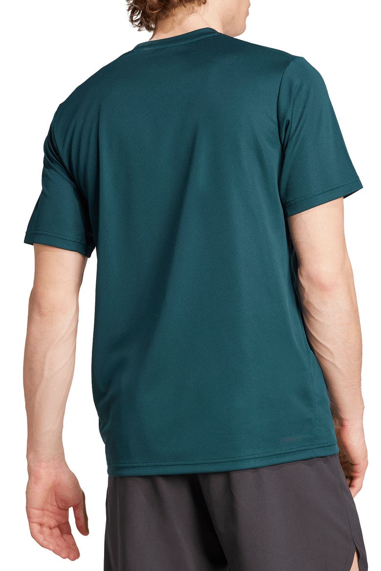 Base Training Performance T-Shirt, Alternate, color, AURORA IVY/ BLACK