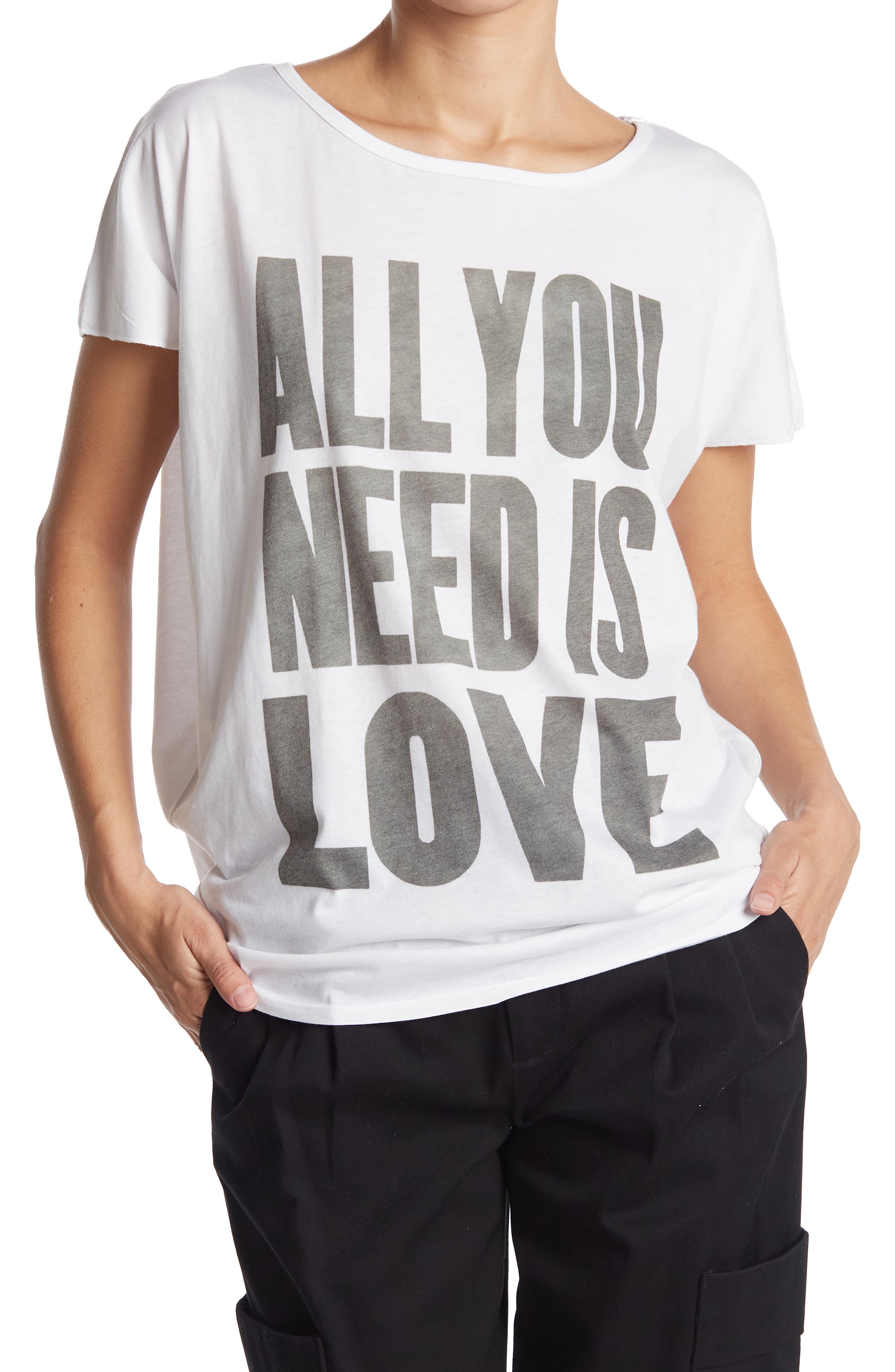Burnout Cap Sleeve Dolman T-Shirt - image 3