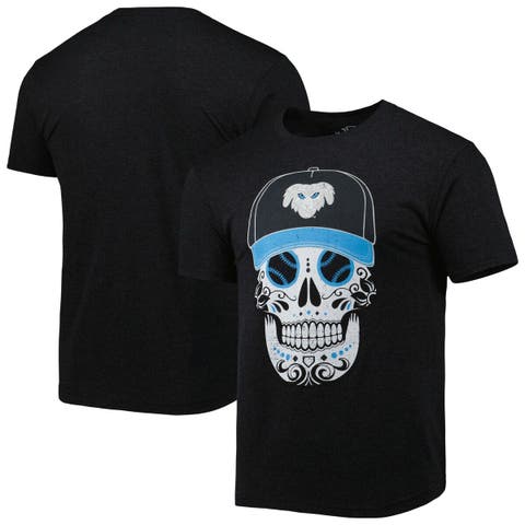 Men's Black Cadejos de Lake Elsinore Copa de la Diversion Sugar Skull Tri-Blend T-Shirt
