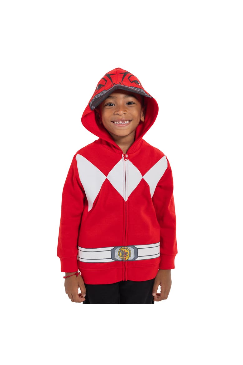 Cosplay Fleece Zip-Up Hoodie, Alternate, color, Red Ranger Red