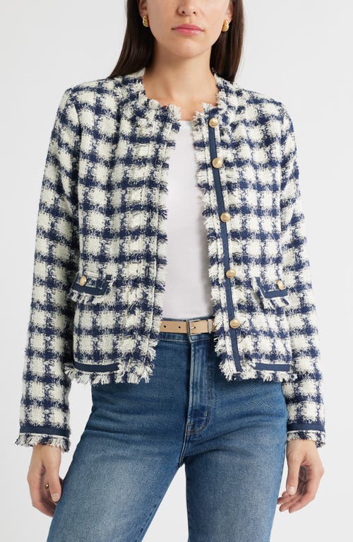 Caslonr Caslon(r) Check Tweed Jacket In Blue