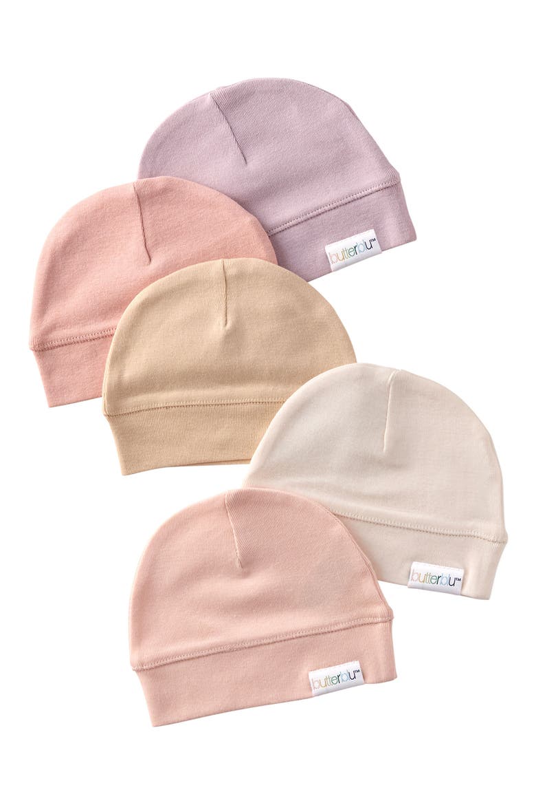 Kids' Charlie 5-Pack Organic Cotton Caps, Main, color, SORBET