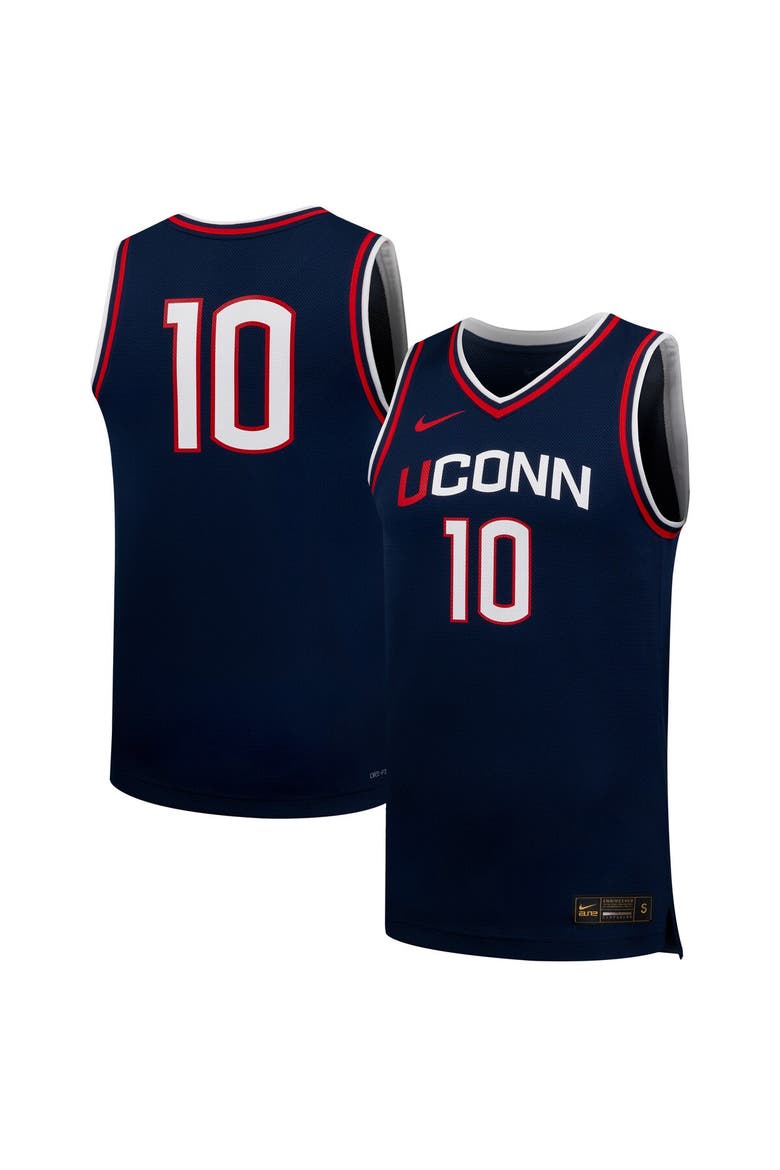 Unisex Nike #10 Navy UConn Huskies Replica Basketball Jersey, Main, color, Navy