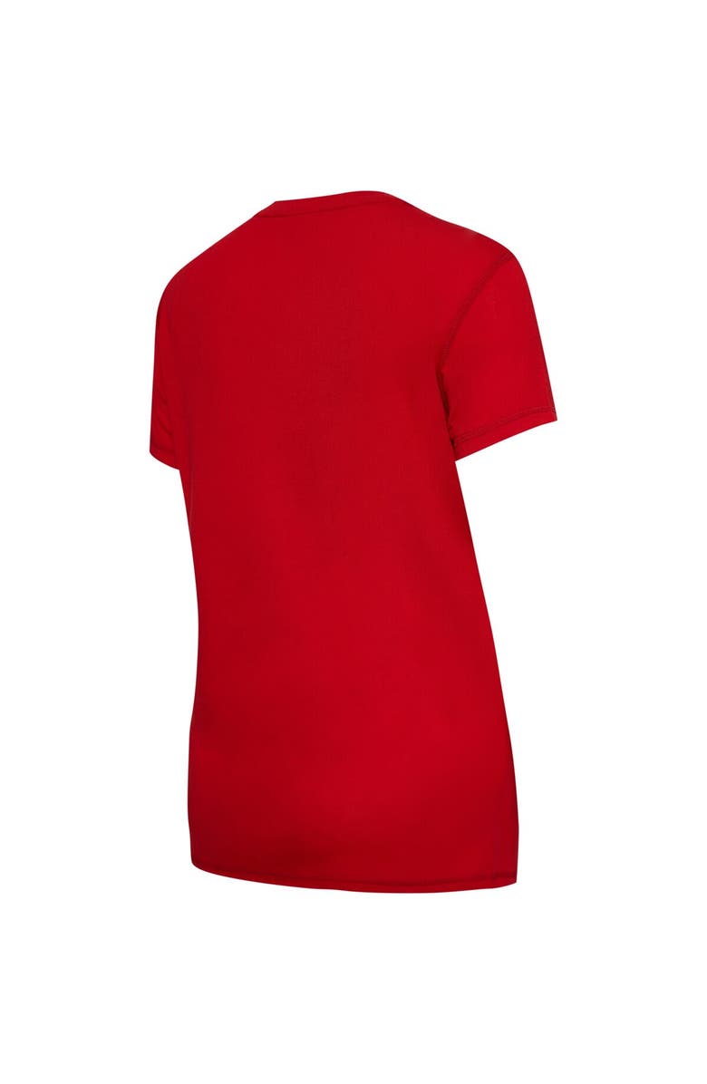 College Concepts Women's College Concepts Red/Black Portland Trail Blazers Arctic T-Shirt & Flannel Pants Sleep Set, Alternate, color, Red