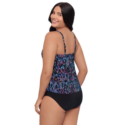 Trimshaper Ronnie 2 Tier Ruffle Tankini Swimsuit Top
