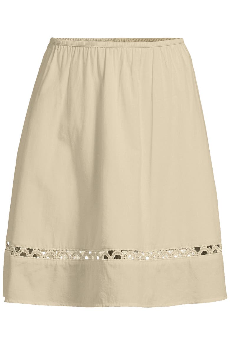 Voile Ladder Trim Mini Skirt, Alternate, color, Dried Bamboo