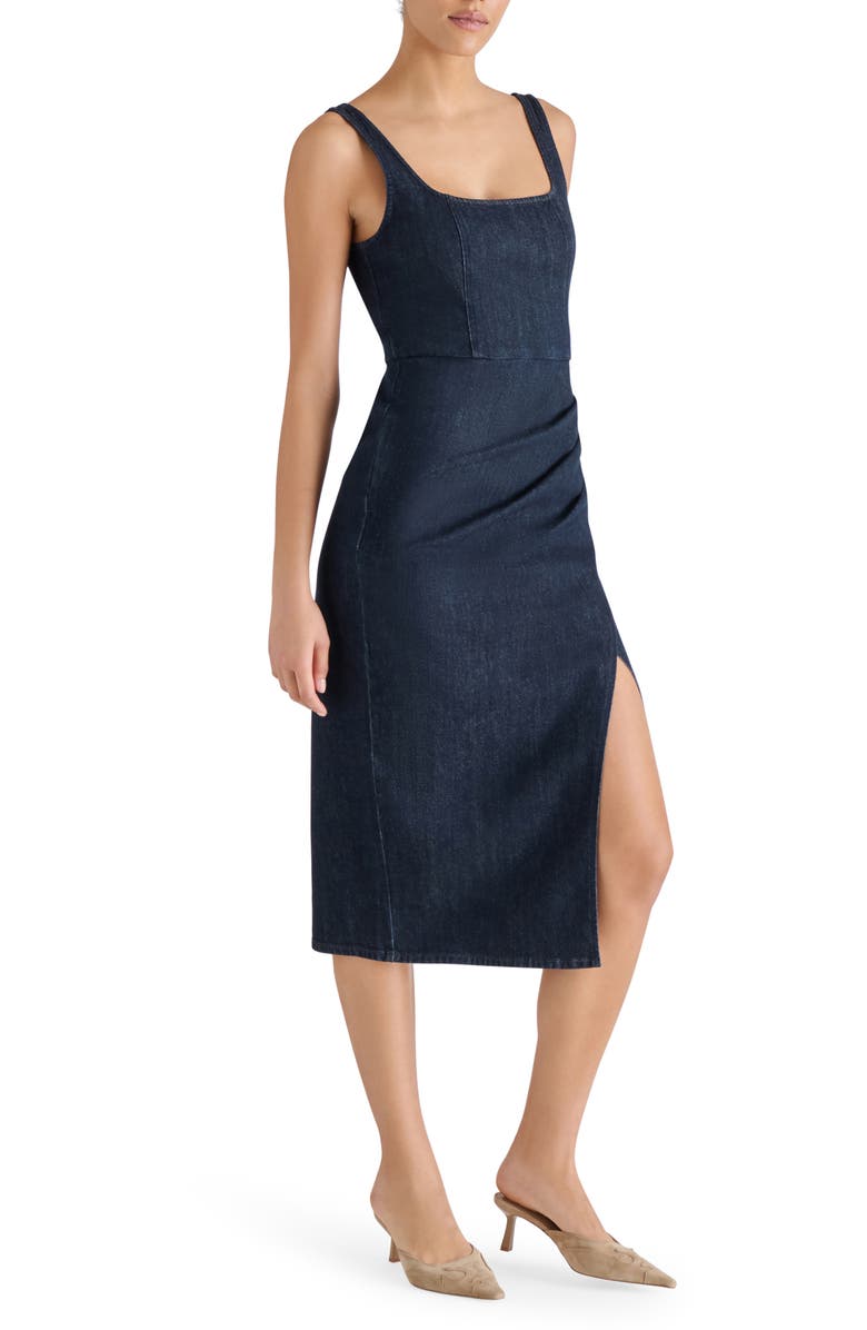 Steve Madden Milo Denim Midi Dress, Alternate, color, Washed Denim