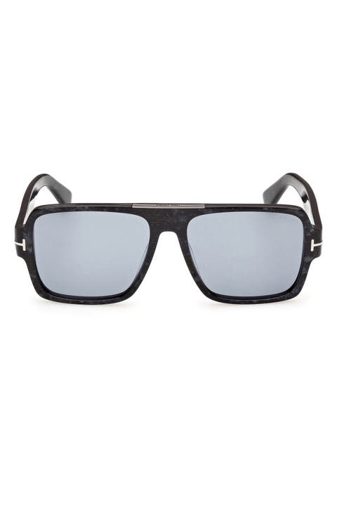 Sean 57mm Navigator Sunglasses