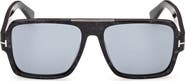 TOM FORD Sean 57mm Navigator Sunglasses
