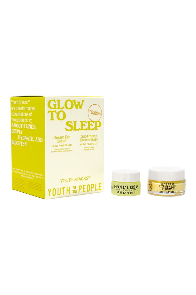 Glow to Sleep Face Mask & Eye Cream Set, Main, color, NO COLOR