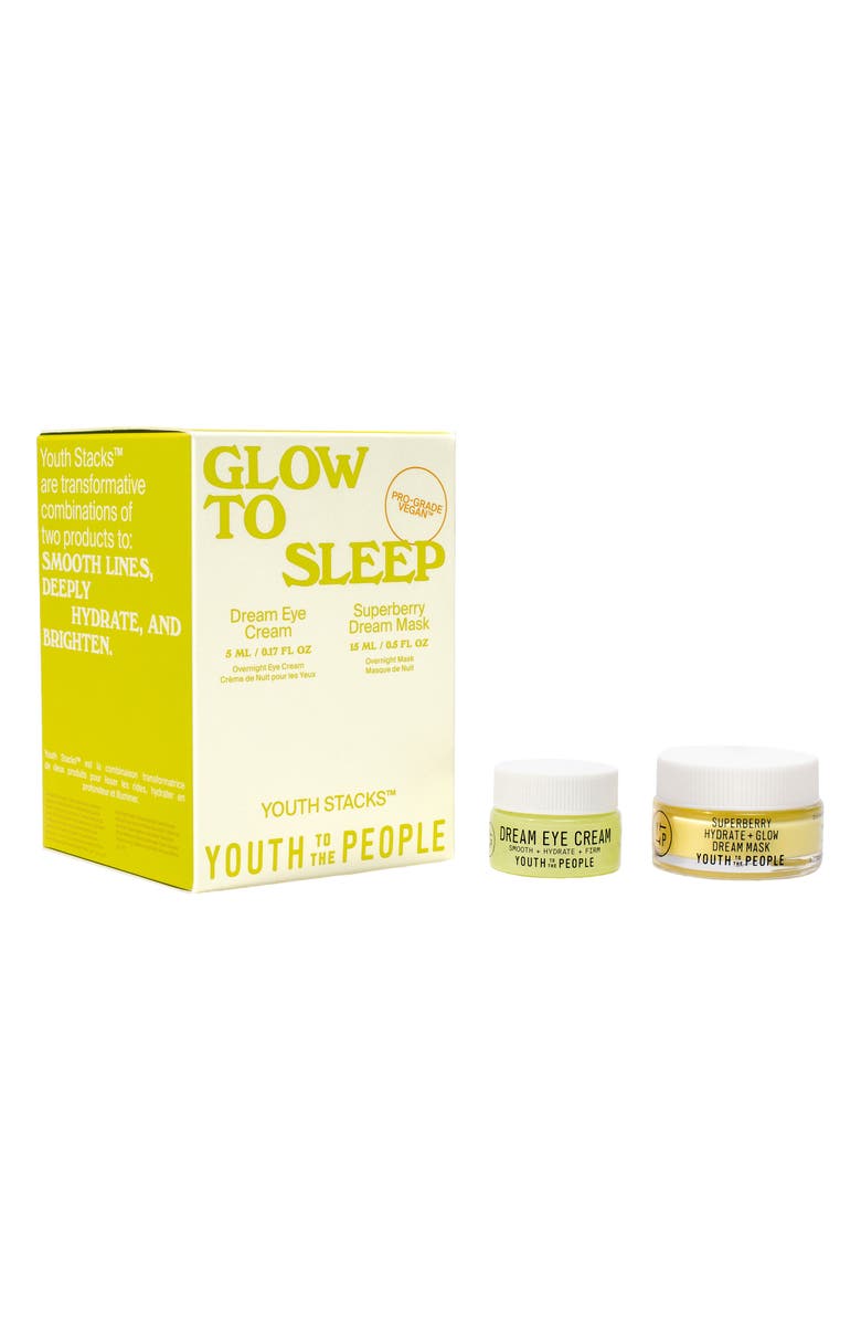 Youth to the People Glow to Sleep Face Mask & Eye Cream Set, Main, color,