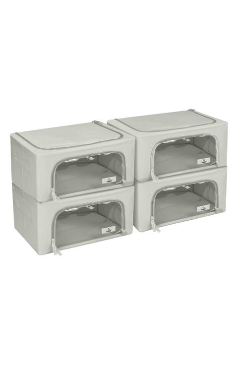 4-Pack Foldable Storage Boxes