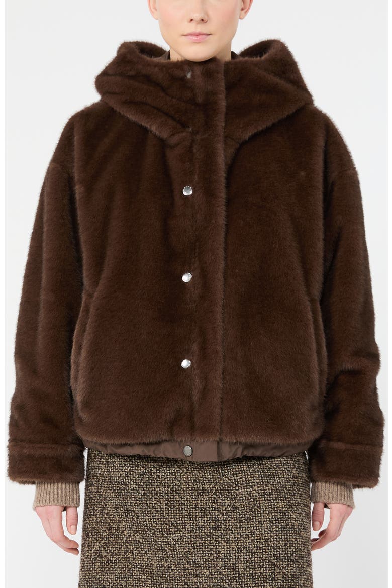 Wkdzanna Hooded Jacket, Alternate, color, BROWN
