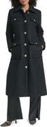 KARL LAGERFELD Boiled Wool Blend Coat