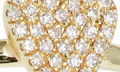 Meira T Elongated Diamond Heart Ring In Gold
