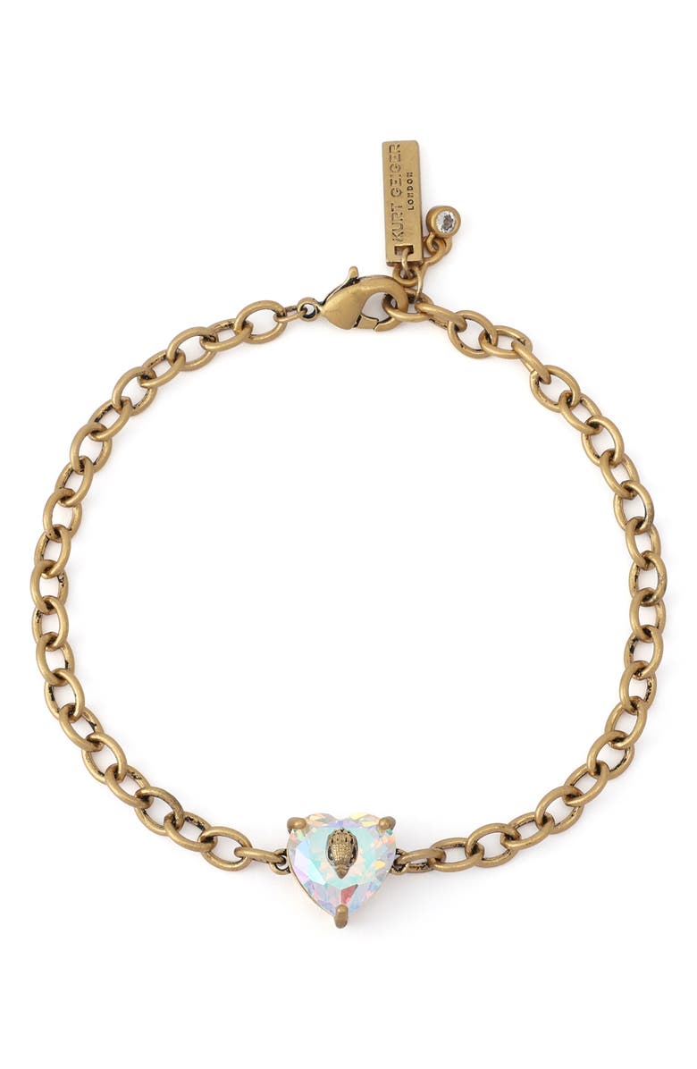 Kurt Geiger London Crystal Heart Bracelet, Main, color, Crystal Abalone