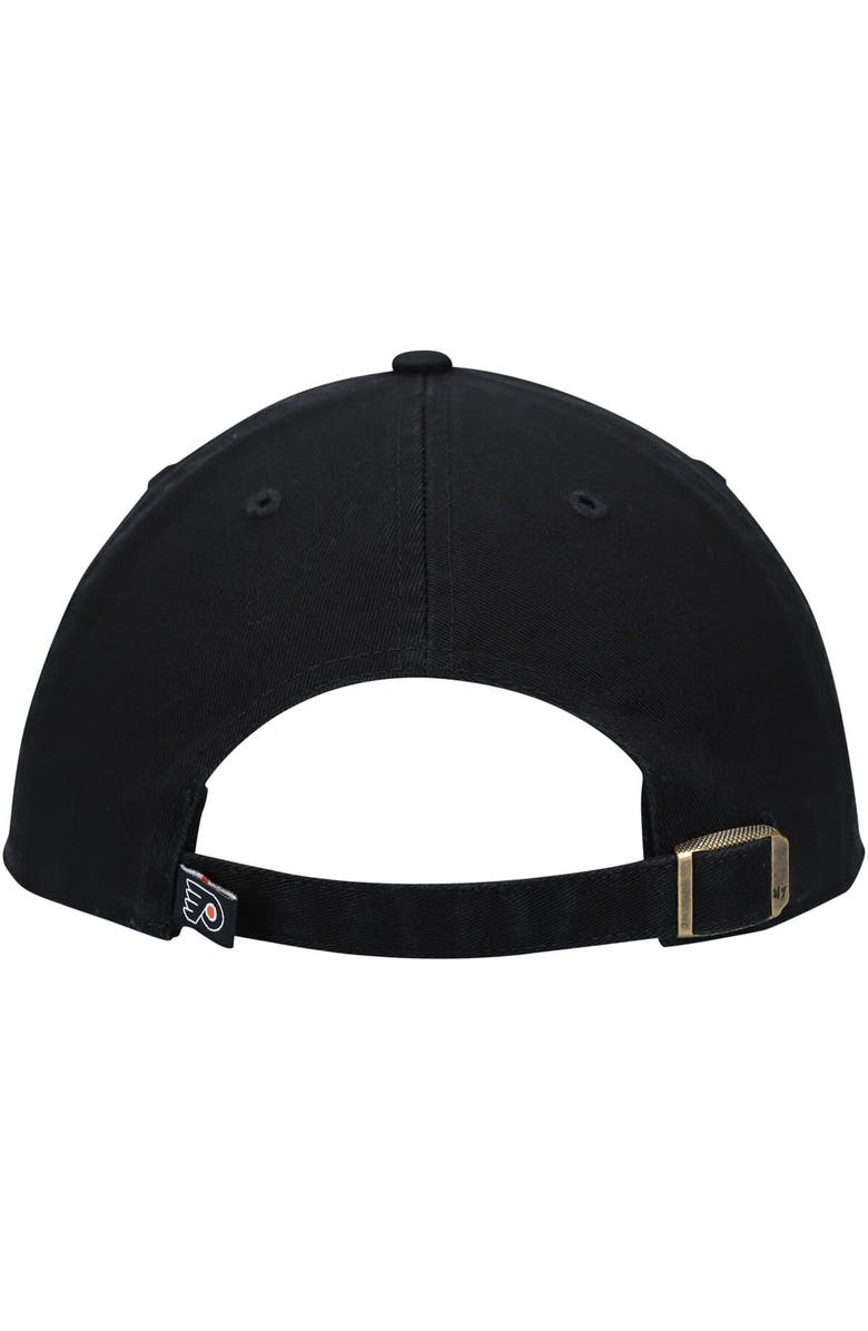 '47 Men's '47 Black Philadelphia Flyers Team Clean Up Adjustable Hat, Alternate, color, 