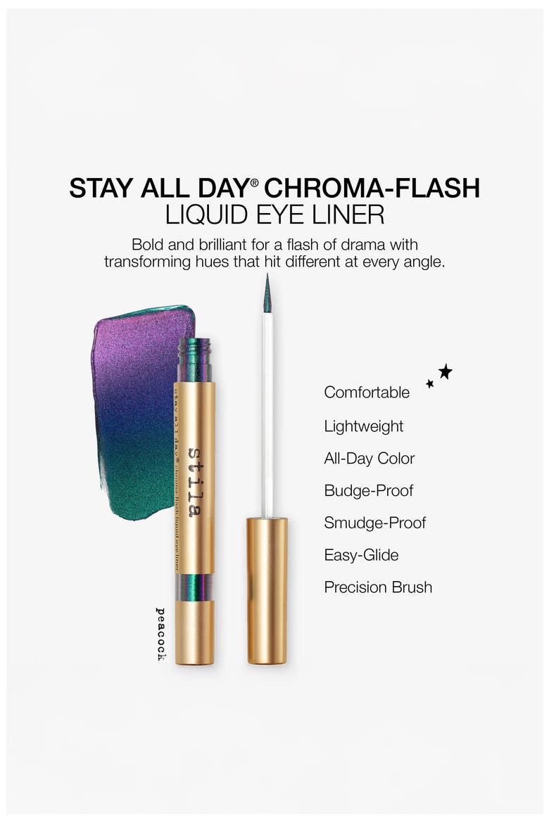 Stay All Day® Chroma-Flash Liquid Eye Liner, Alternate, color, PEACOCK