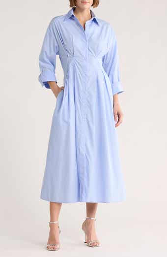 TWP Long Sleeve Cotton Shirtdress