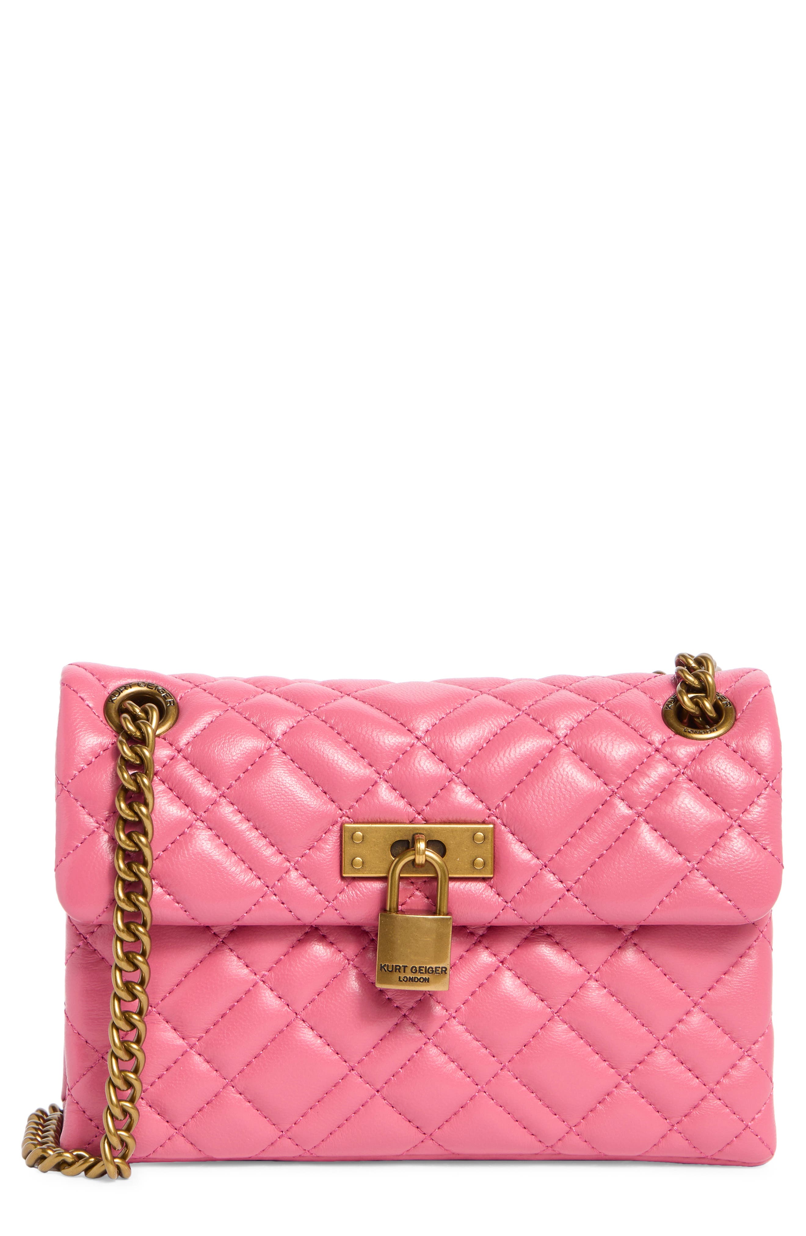 Kurt Geiger London Mini Brixton Quilted Leather Convertible Crossbody Bag, Main, color, 
