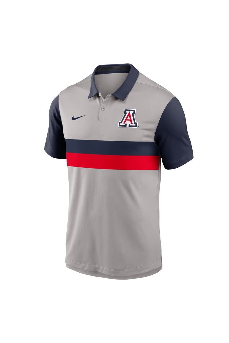 Men's Nike Gray/Navy Arizona Wildcats Vapor Performance Polo, Alternate, color, Gray