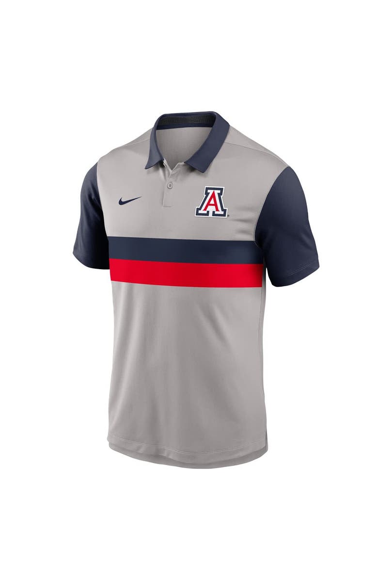 Nike Men's Nike Gray/Navy Arizona Wildcats Vapor Performance Polo, Alternate, color, Gray