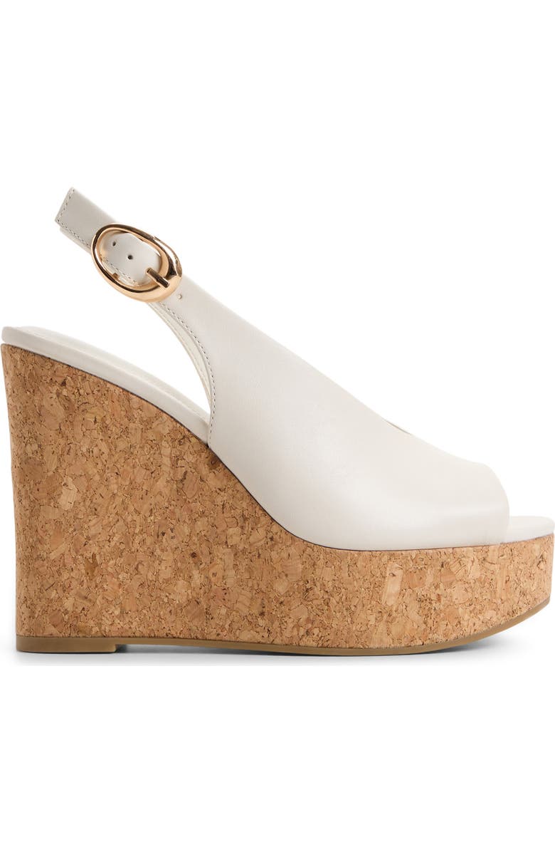 ALDO Tatianah Platform Wedge Sandal, Alternate, color, White/ Bone