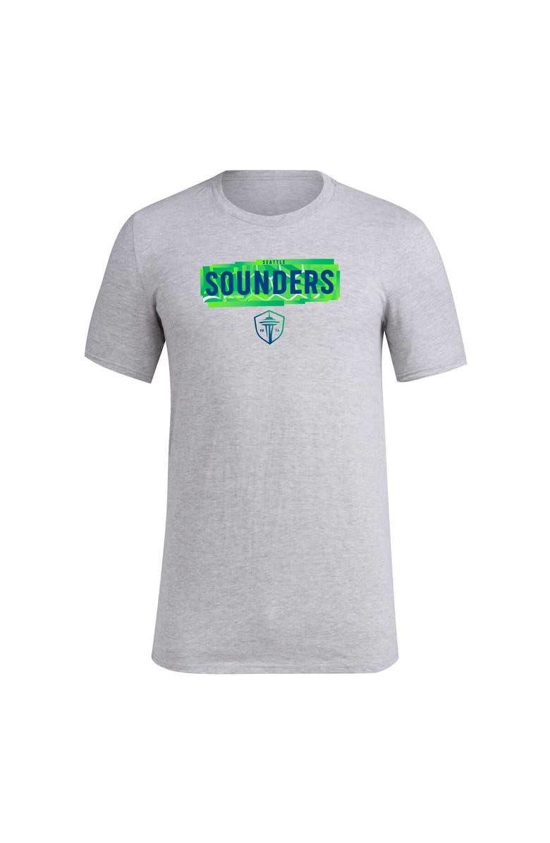 adidas Men's adidas Heather Gray Seattle Sounders FC Local Pop AEROREADY T-Shirt, Alternate, color, Heather Gray