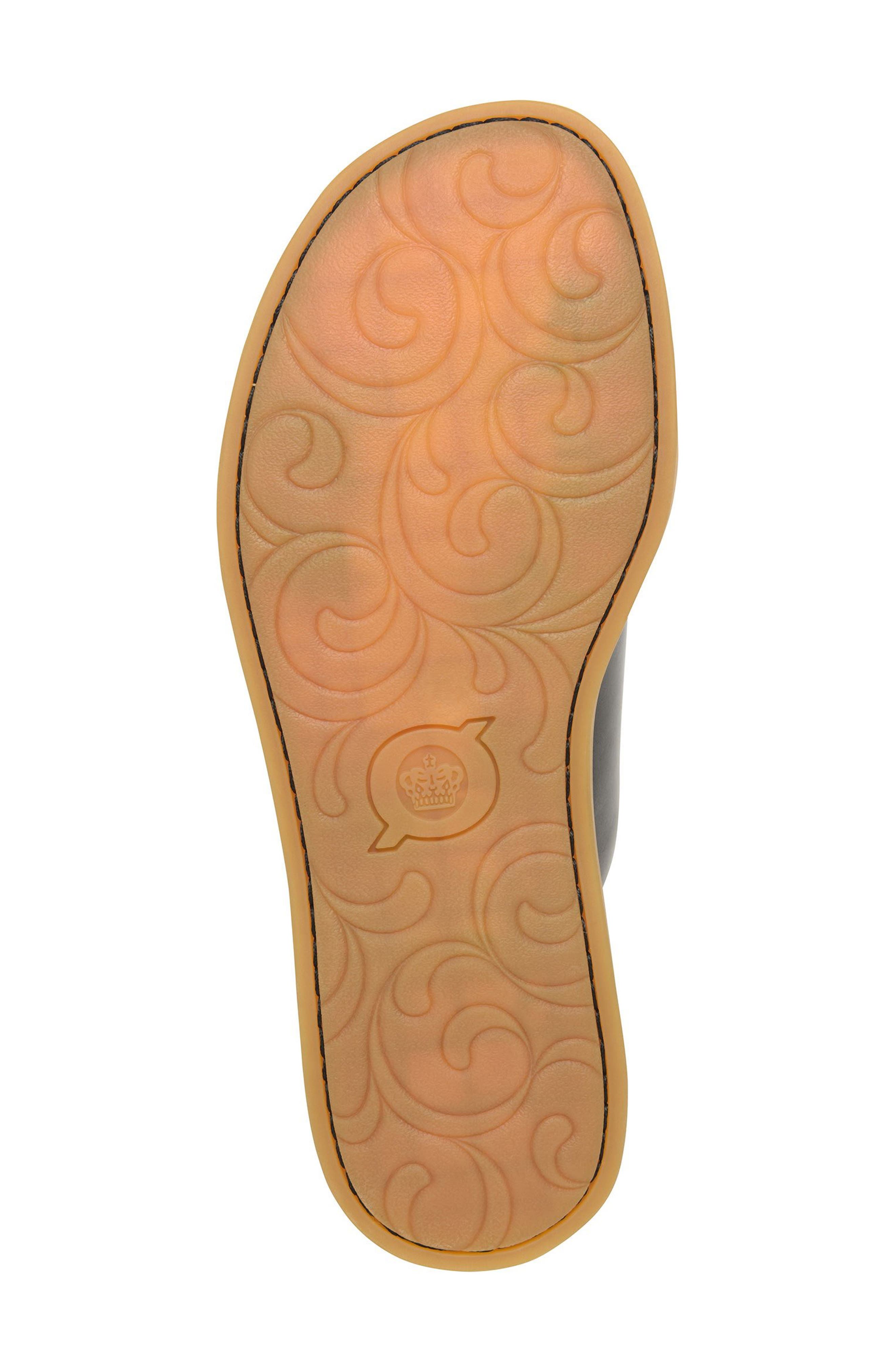 Børn Mika Sandal, Alternate, color, Black Leather