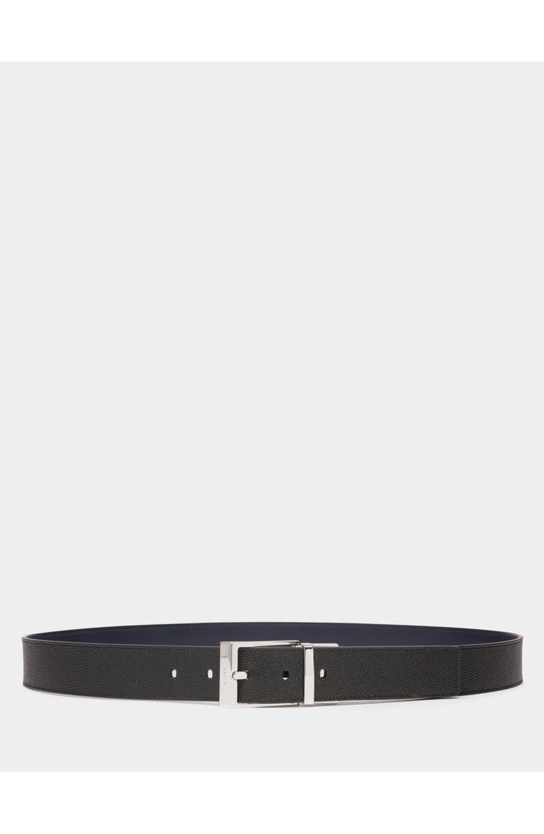 Bally Shiffie 35mm Reversible And Adjustable Belt in Bovine Leather, Main, color, Black/Peacoat+Pall