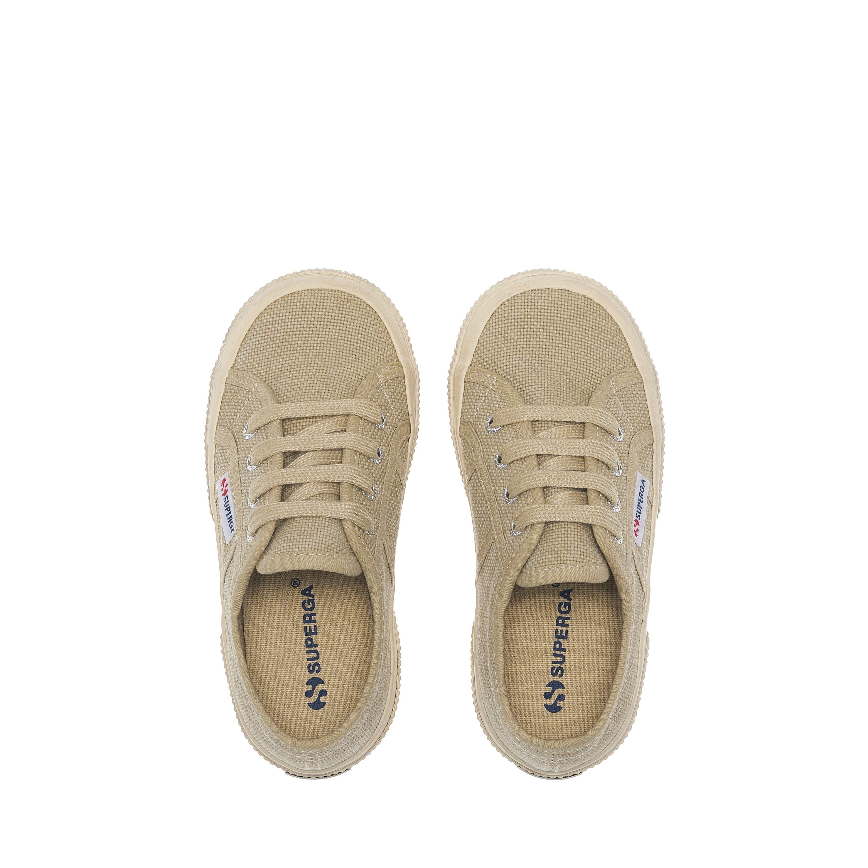 Superga 2750 Kids Cotton Stone Wash, Alternate, color, Beige Lt Washed-Off White