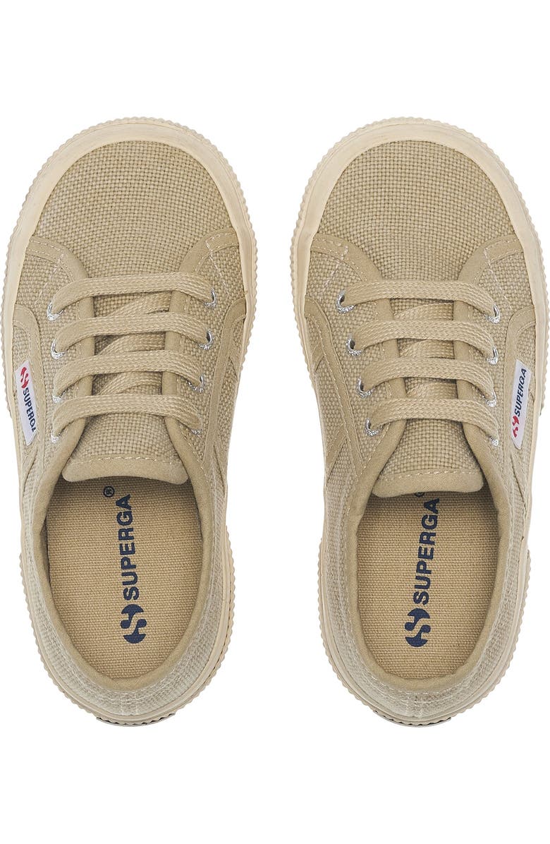 Superga 2750 Kids Cotton Stone Wash, Alternate, color, Beige Lt Washed-Off White
