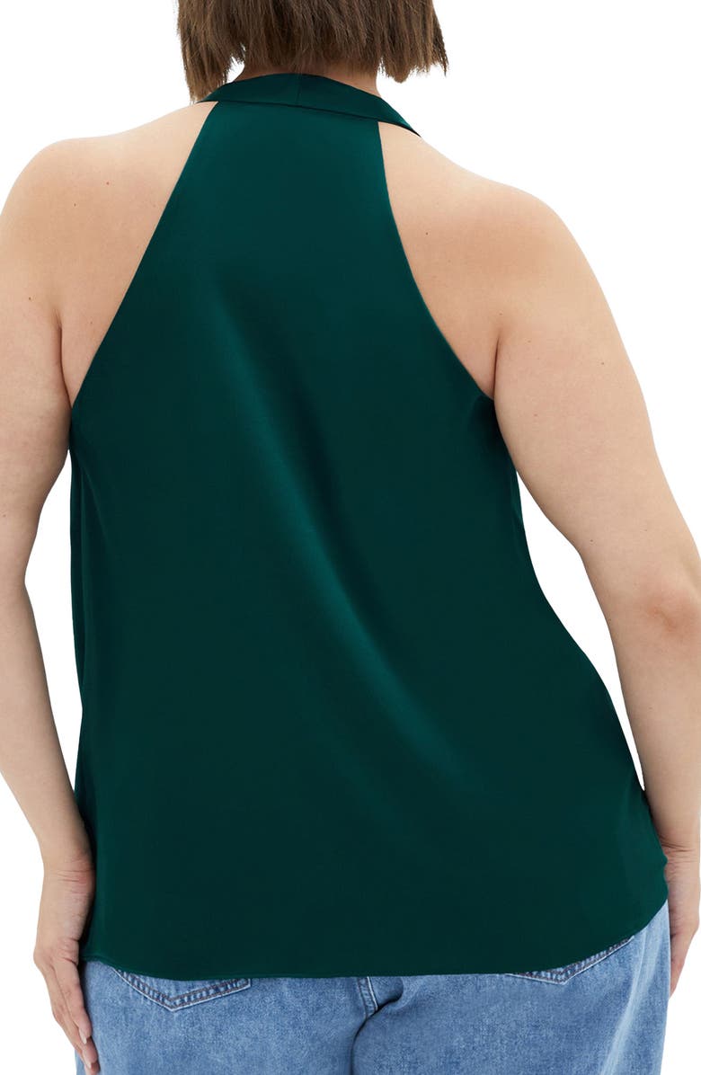 City Chic Chloe Cowl Neck Satin Top, Alternate, color, Jade