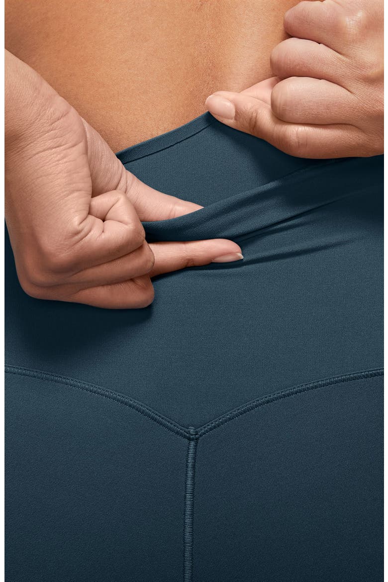 Zenvy Gentle-Support High-Waisted 7/8 Leggings, Alternate, color, 478 ARMRNV/BLACK