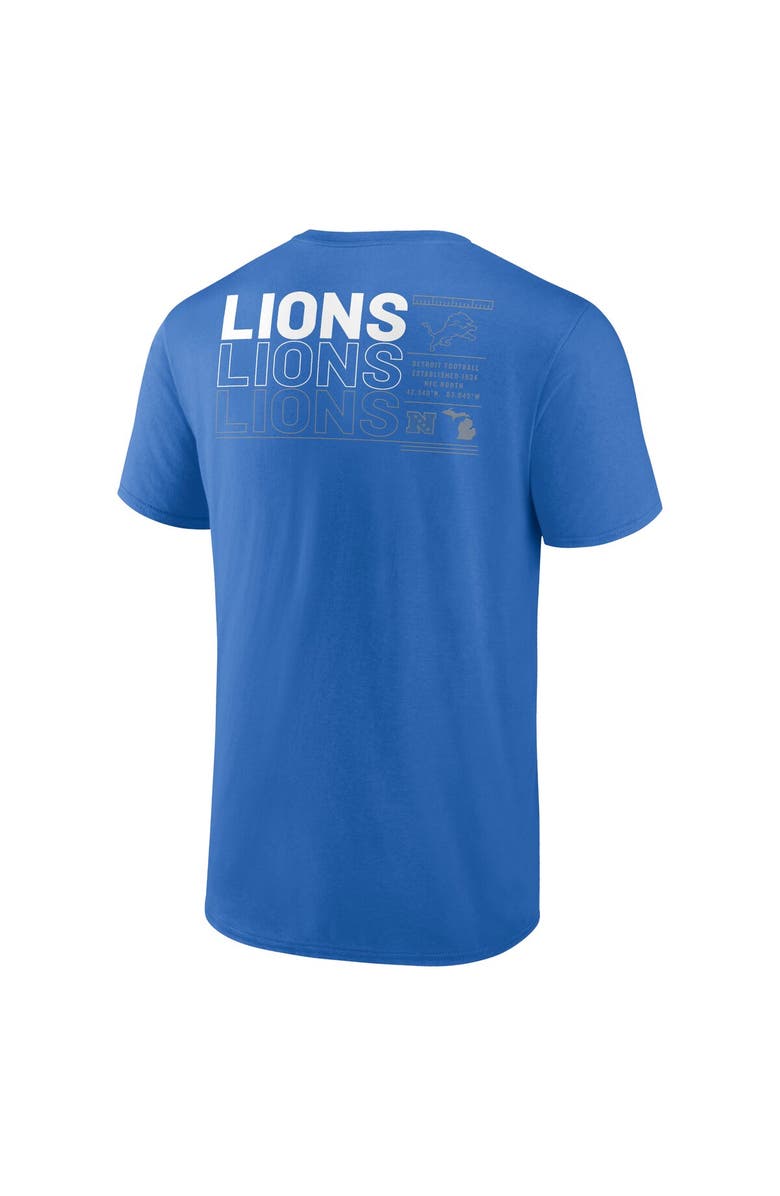 FANATICS Men's Fanatics Blue Detroit Lions Repeat Stats T-Shirt, Alternate, color, Blue