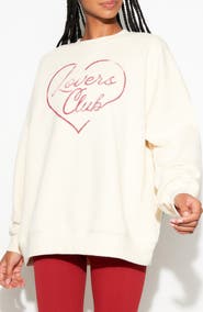 Spiritual Gangster Lovers Boyfriend Cotton Graphic Sweatshirt