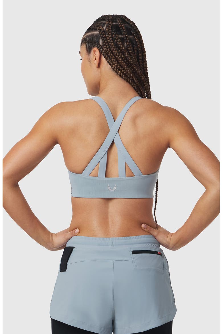 Lycra Hybrid Sports Bra, Alternate, color, Light Sky